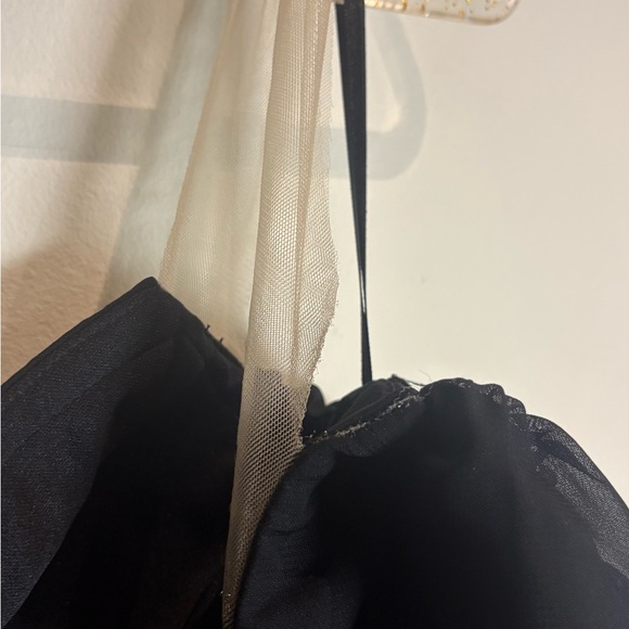 KATIE MAY Estella Gown Black Off Shoulder Puff Sleeve XS - Picture 10 of 10